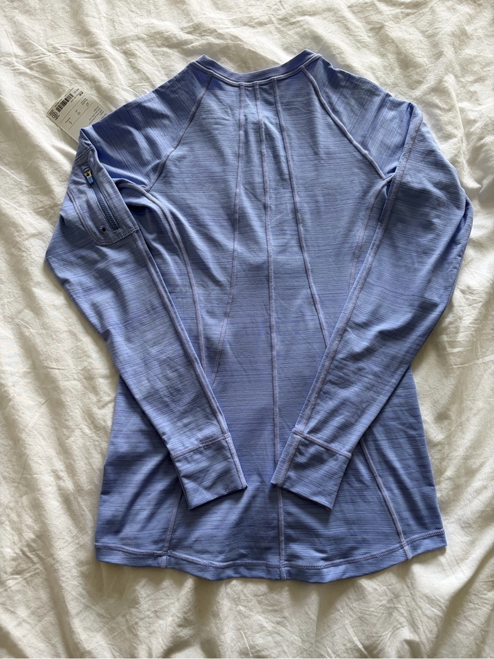 Athleta Blue Pacifica UPF Quarter-Zip Long Sleeve Top XS NWT - Picture 8 of 10